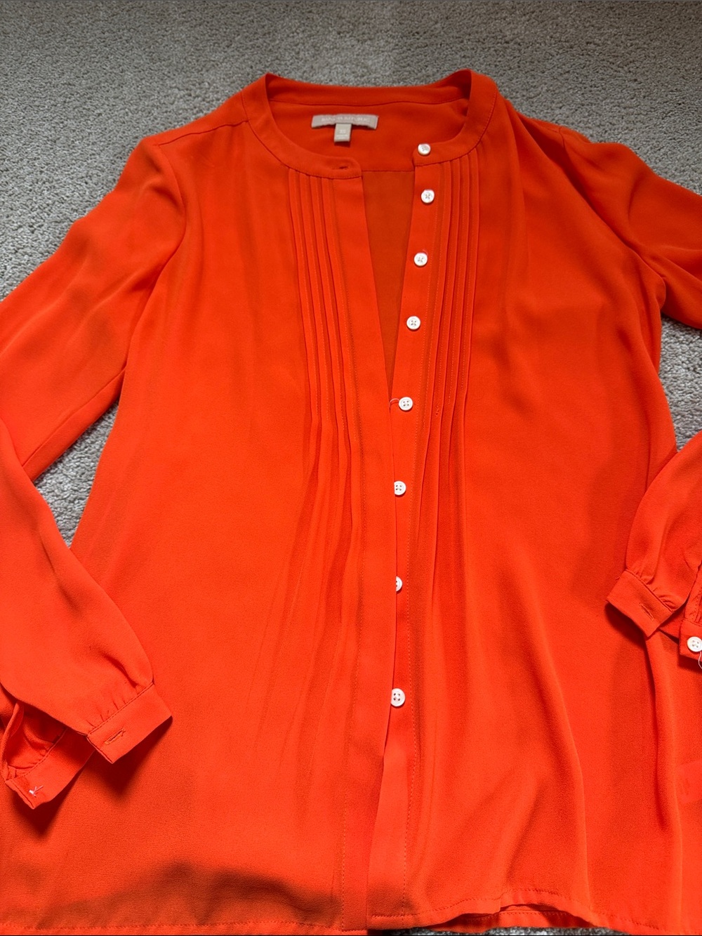 Banana Republic Orange Crewneck Blouse